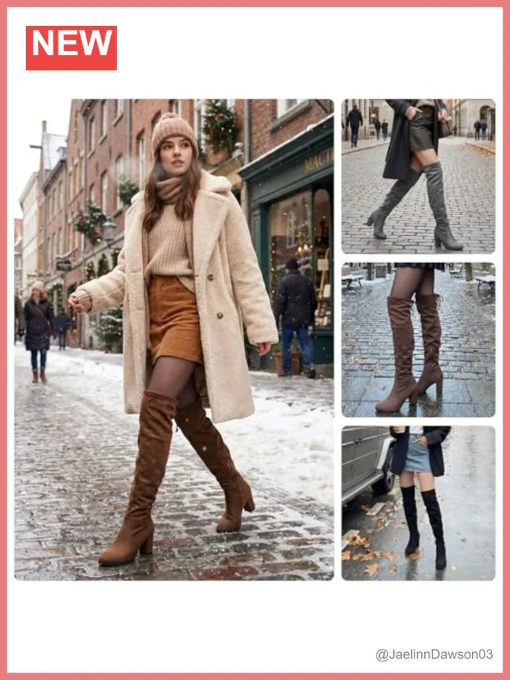 Over-the-Knee Suede Boots - Chunky Heel Thigh-High Autumn Style